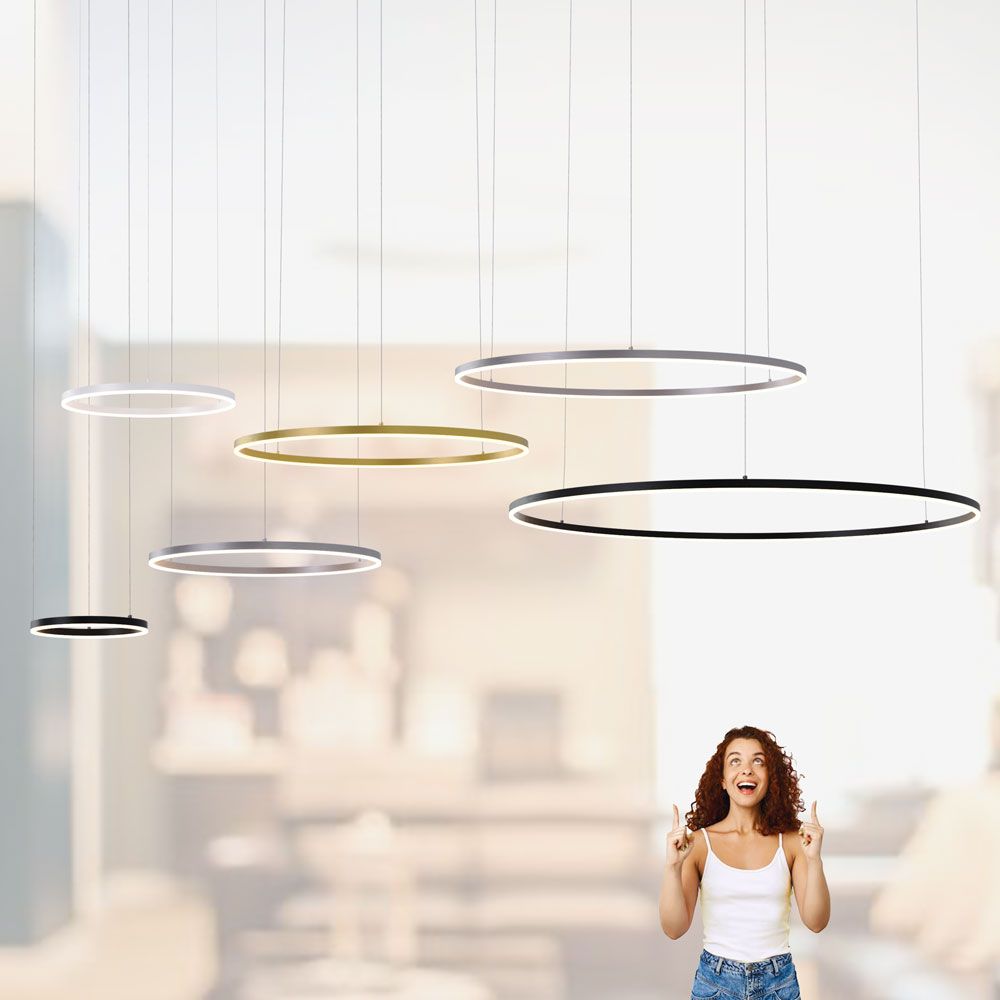 s.luce LED lampada a sospensione ad anello Ø 100cm