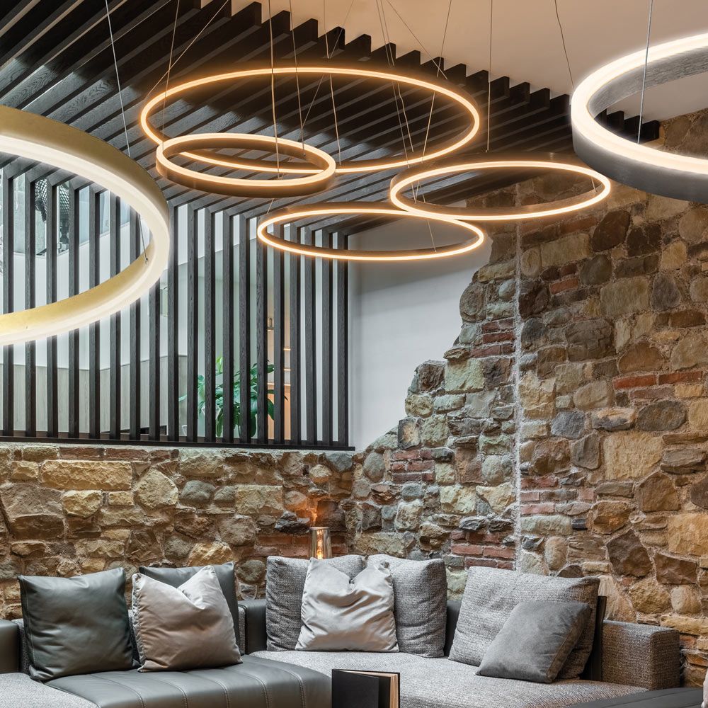 s.luce LED lampada a sospensione ad anello Ø 100cm