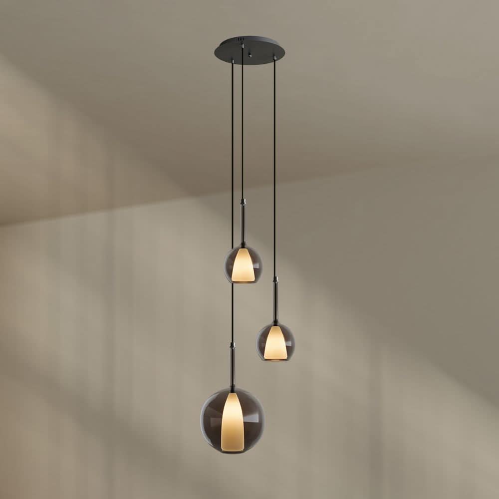 s.luce Belluna gallery light 3 luci Ø 40cm baldacchino
