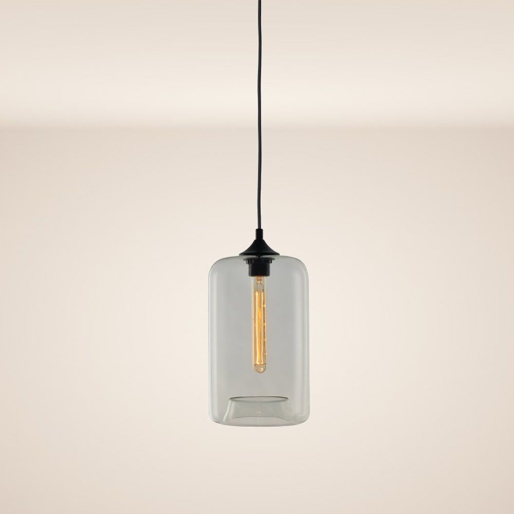 s.luce Cruet, lampada a sospensione in vetro Up & Low