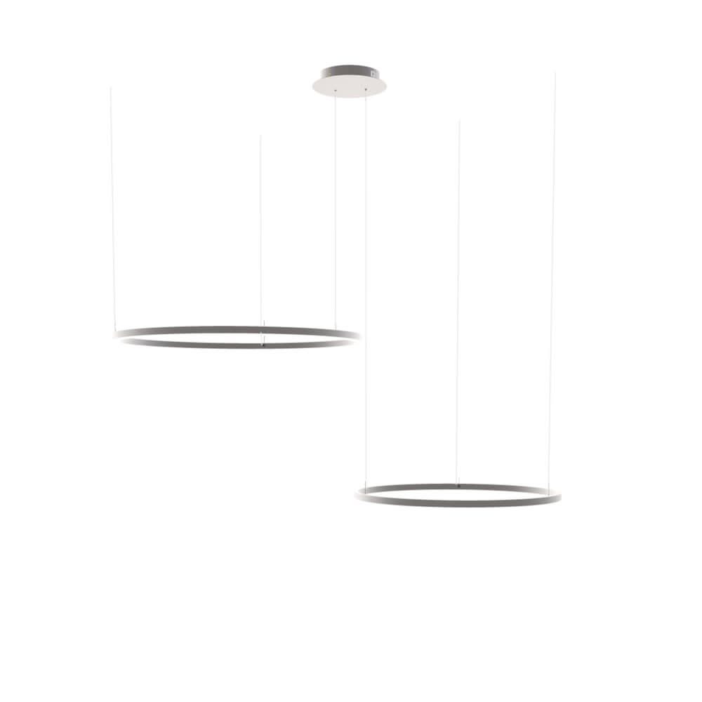 s.luce LED lampada ad anello a sospensione a 2 luci eccentrica