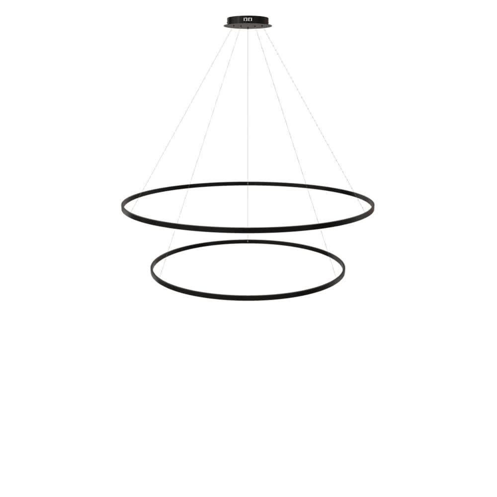 s.luce LED lampada a sospensione ad anello 2 luci centrica