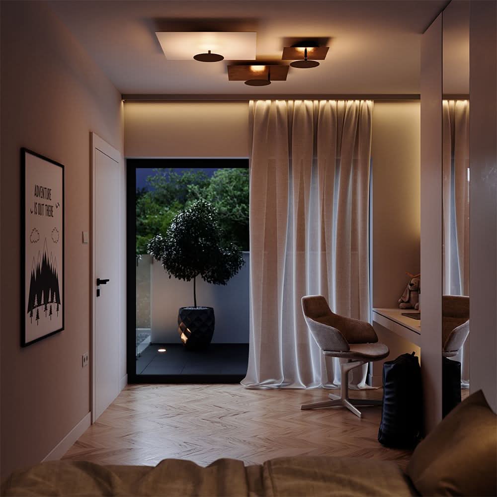 s.luce LED parete e soffitto Piastra