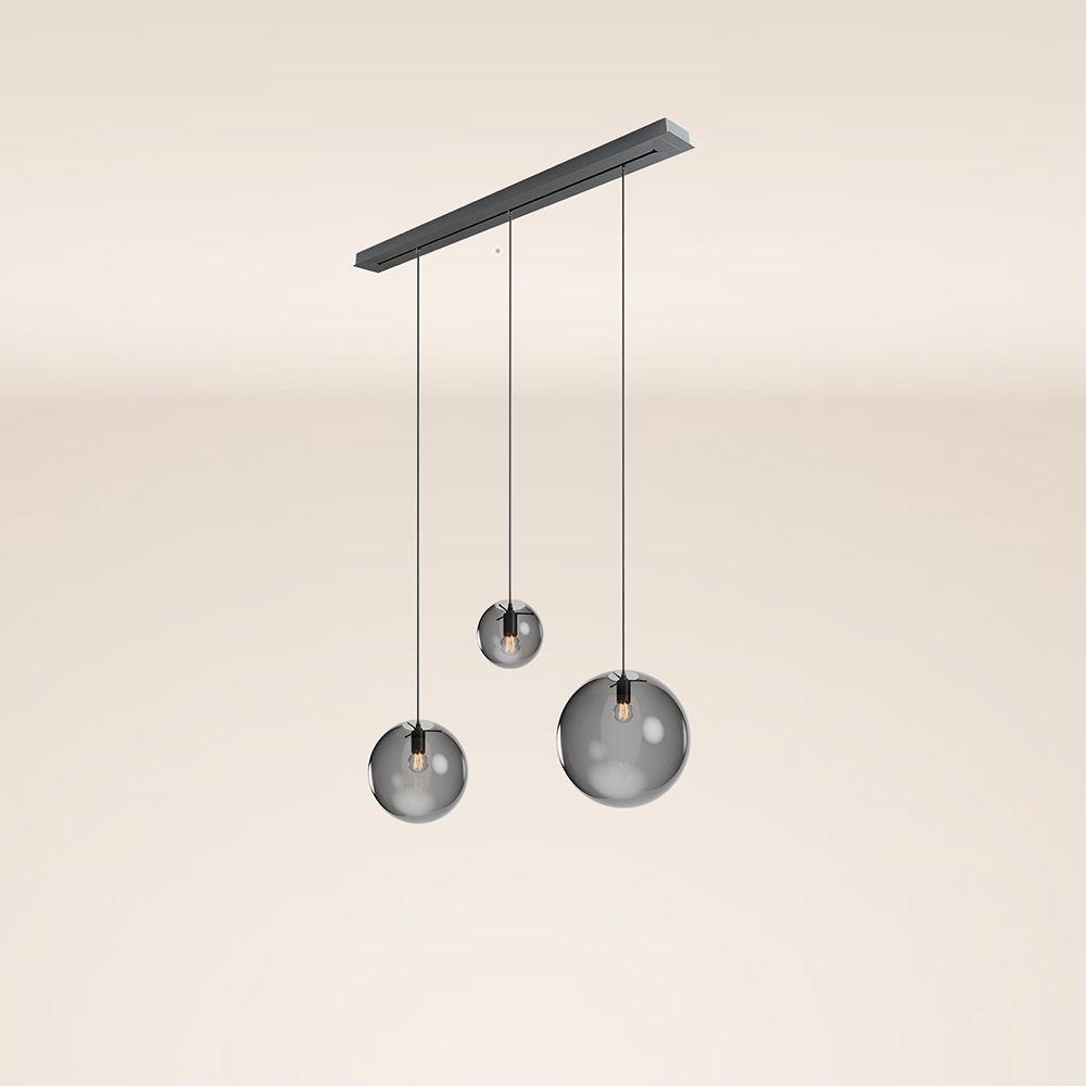 s.luce Orb tavolo da pranzo lampada a sospensione a 3 luci 120cm Ø 20/30/40