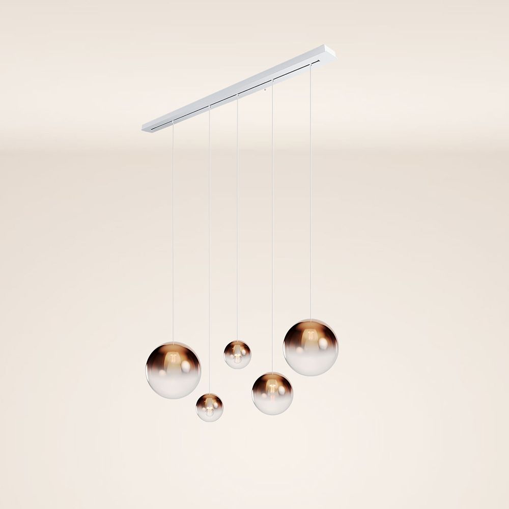 s.luce Orb tavolo da pranzo lampada a sospensione a 5 luci 160cm