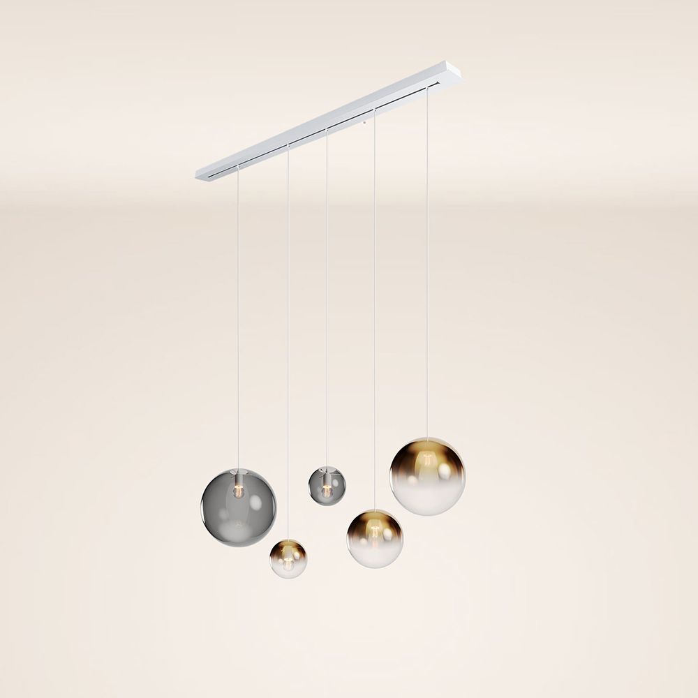 s.luce Orb tavolo da pranzo lampada a sospensione a 5 luci 160cm
