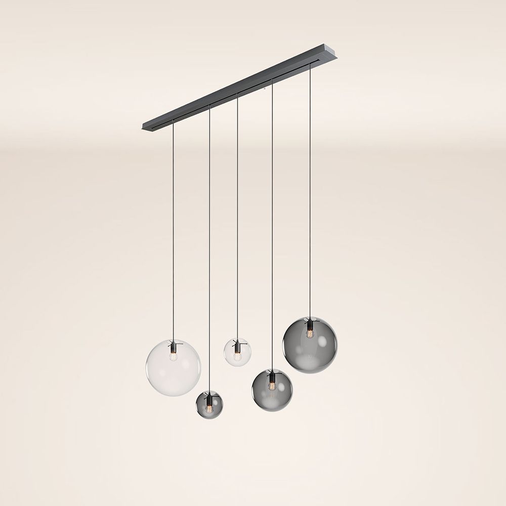 s.luce Orb tavolo da pranzo lampada a sospensione a 5 luci 160cm