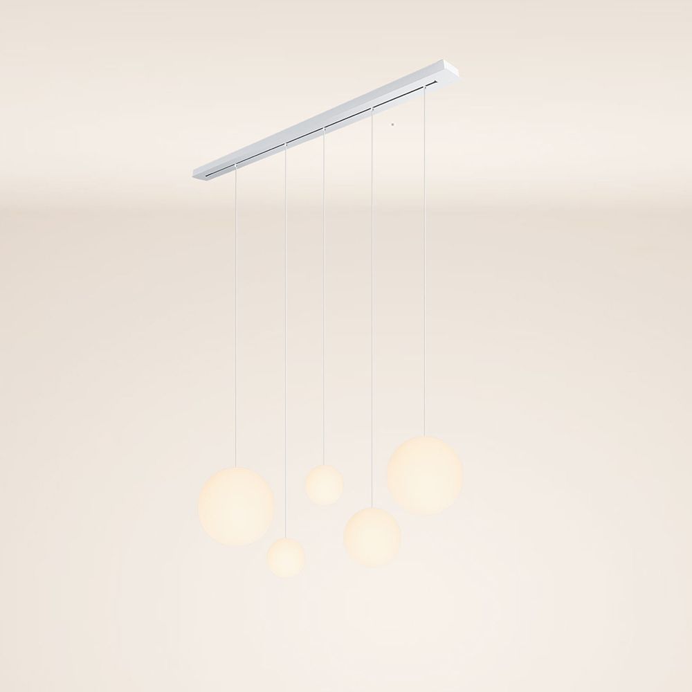 s.luce Orb tavolo da pranzo lampada a sospensione a 5 luci 160cm