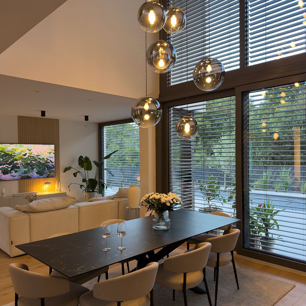 s.luce Orb gallery lampada a 8 luci modulare