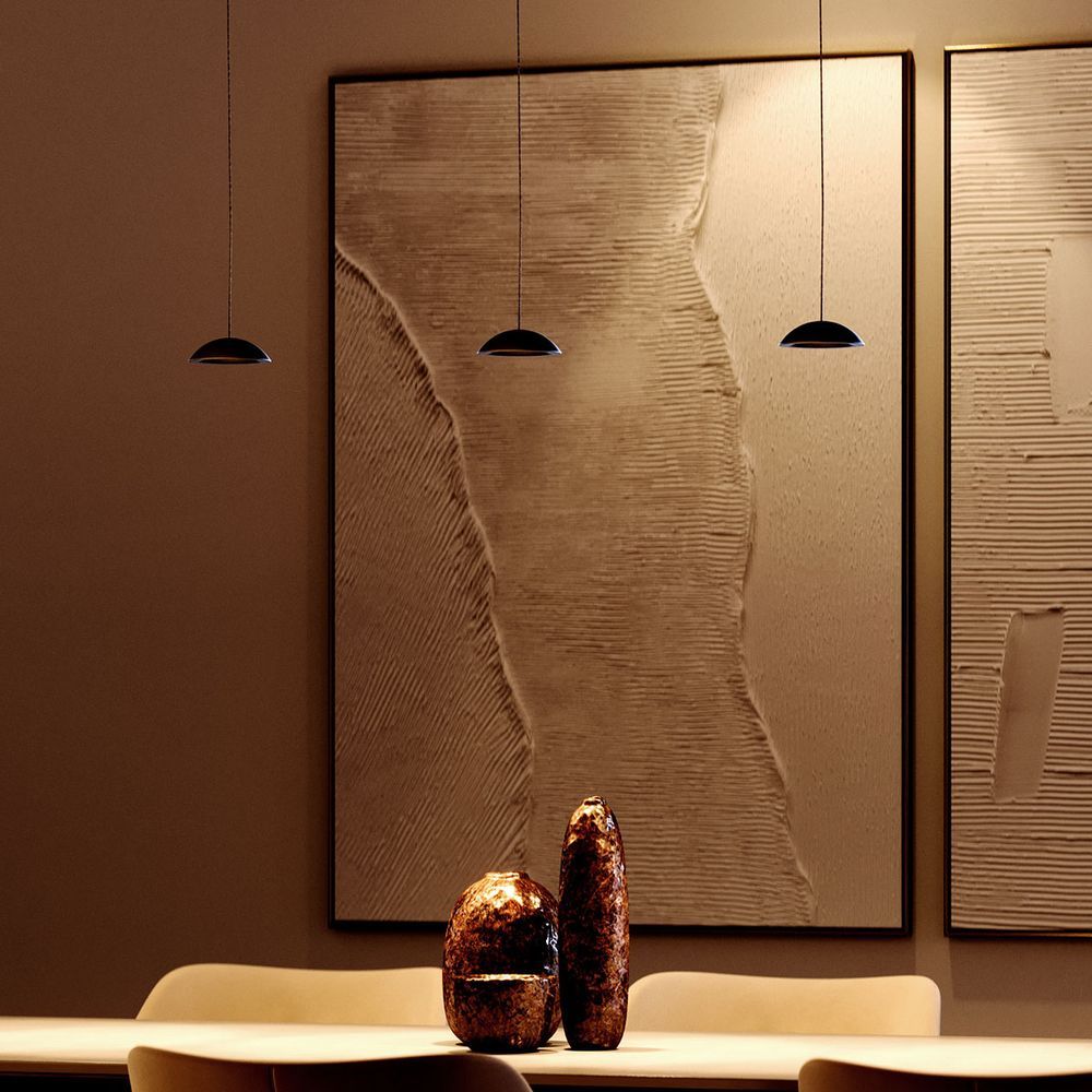 s.luce Santa Air LED tavolo da pranzo a sospensione 5 luci 160cm