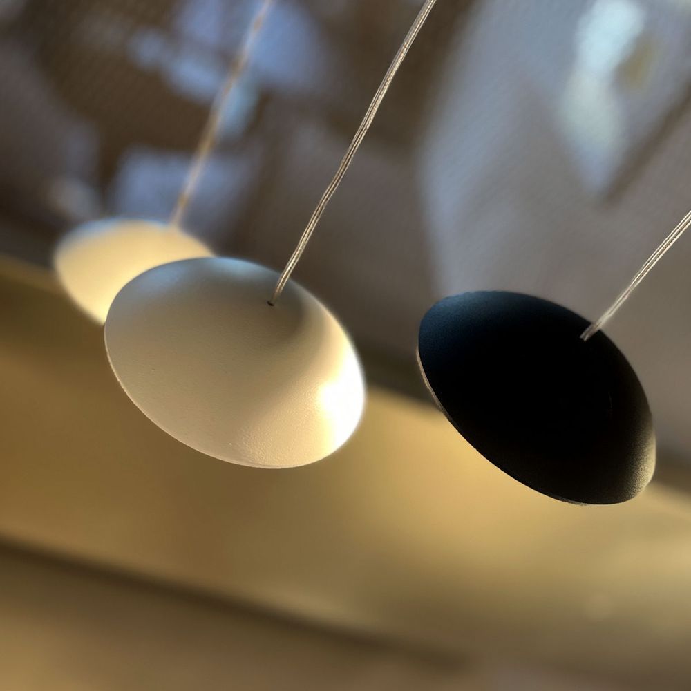 s.luce Santa Air LED tavolo da pranzo a sospensione 5 luci 160cm