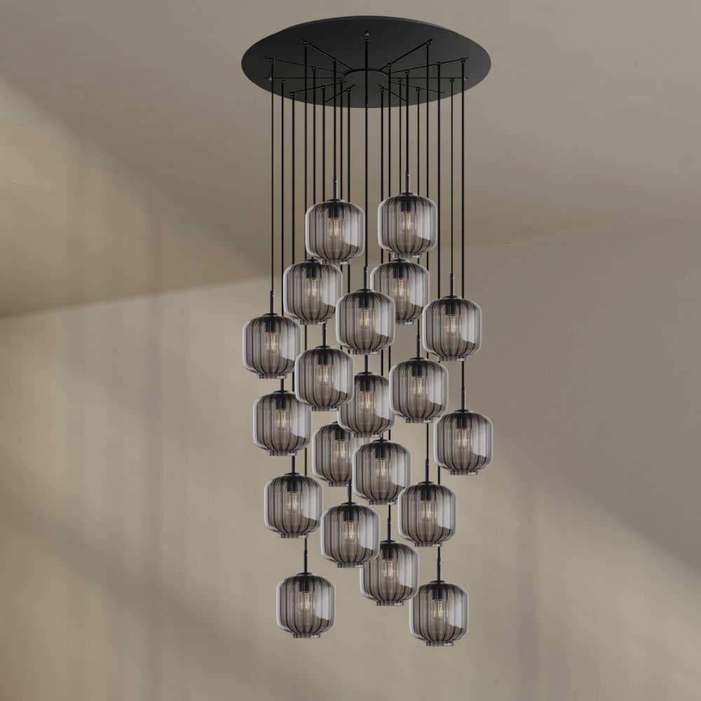 s.luce Velo gallery light 20 luci Ø 120cm baldacchino Ø 20cm