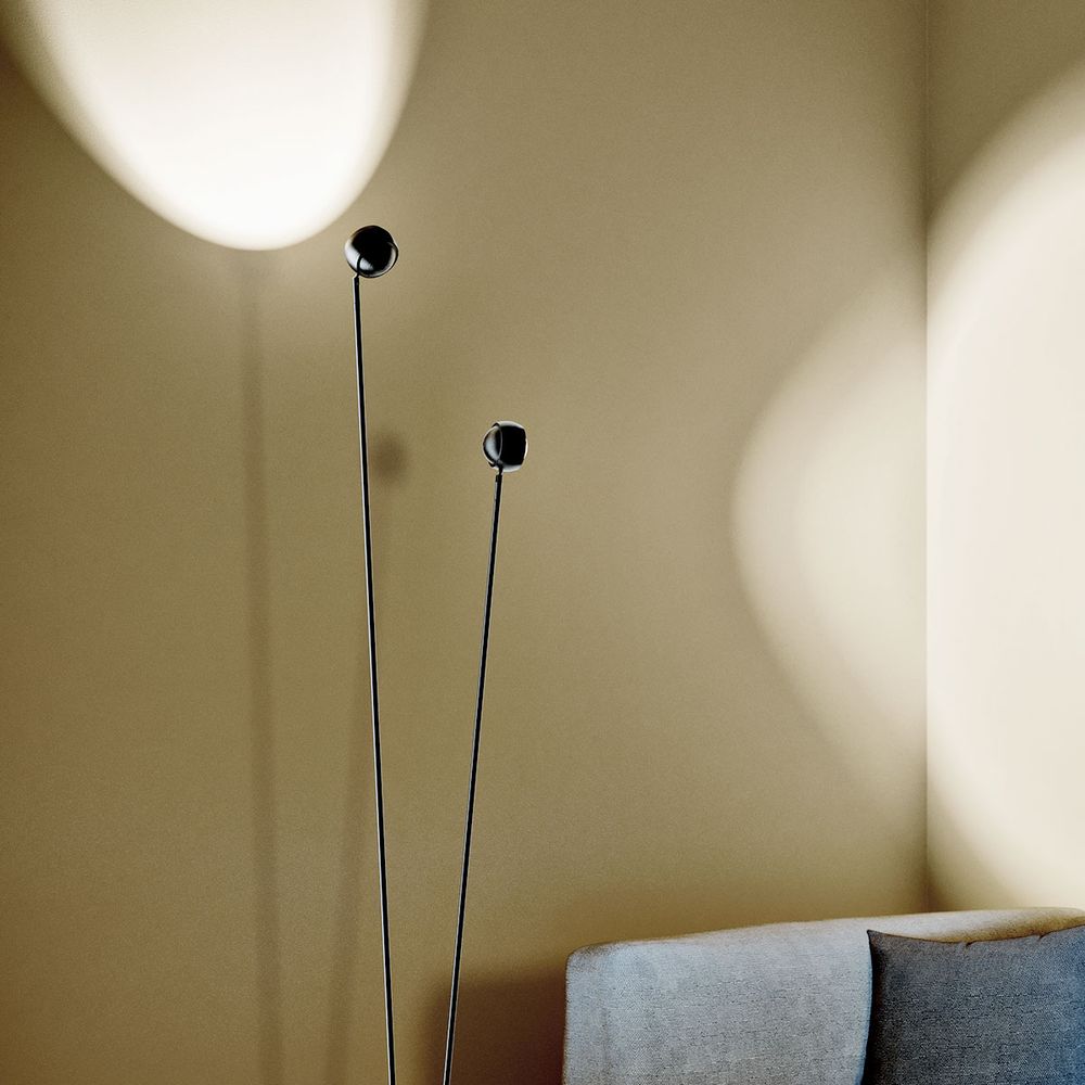 s.luce Beam LED lampa podłogowa 2-światło 145cm ściemniacz dotykowy