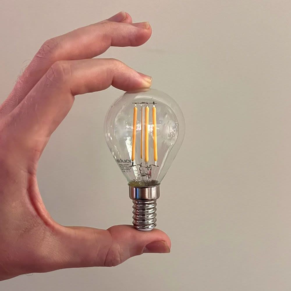 s.luce E14 LED Ciepła biel 2700K 350lm 4W Ściemnialna CRI 90