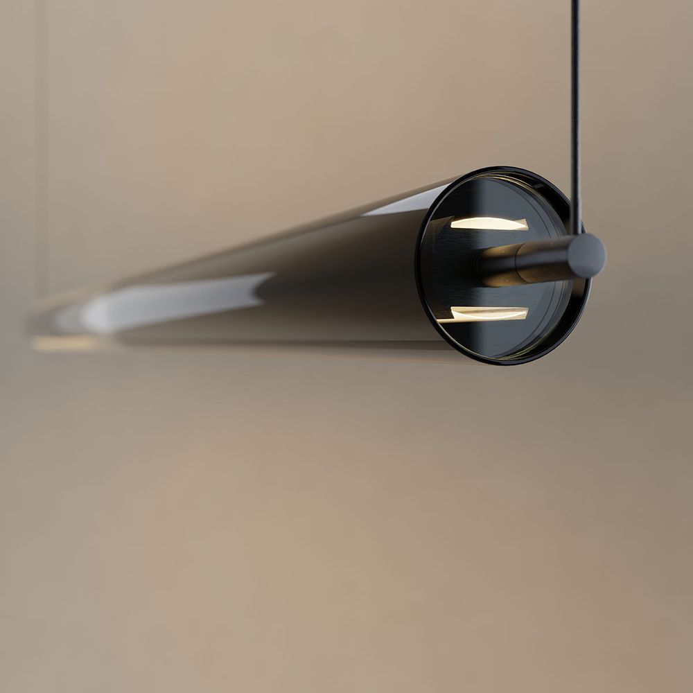 Lampa wisząca s.luce Ranya LED góra-dół ze szklaną osłoną i pilotem zdalnego sterowania