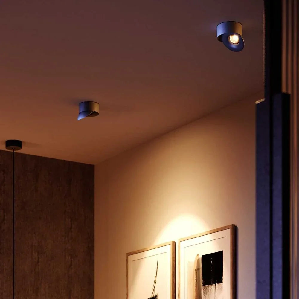 Reflektor sufitowy LED s.luce Santa Neo z możliwością obracania i ściemniania