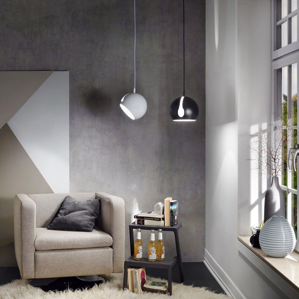 Lampa galeryjna s.luce Ball z obrotowym, wymiennym kloszem, zawieszenie 5m