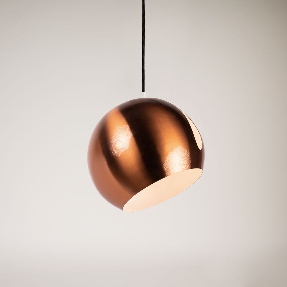 Metalowa lampa wisząca s.luce Ball z obrotowym, wymiennym kloszem