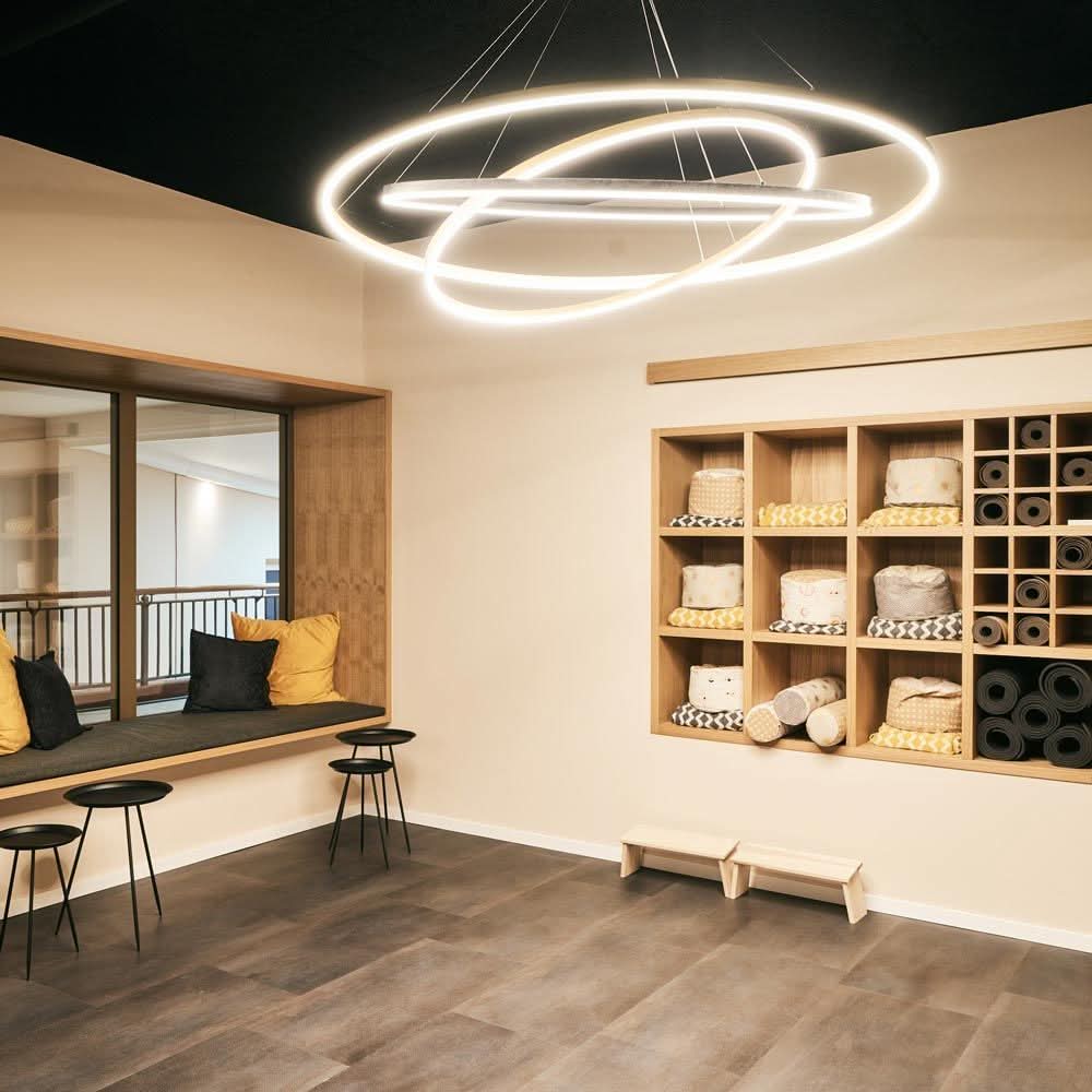 Lampa wisząca pierścieniowa LED s.luce Ø 120 cm