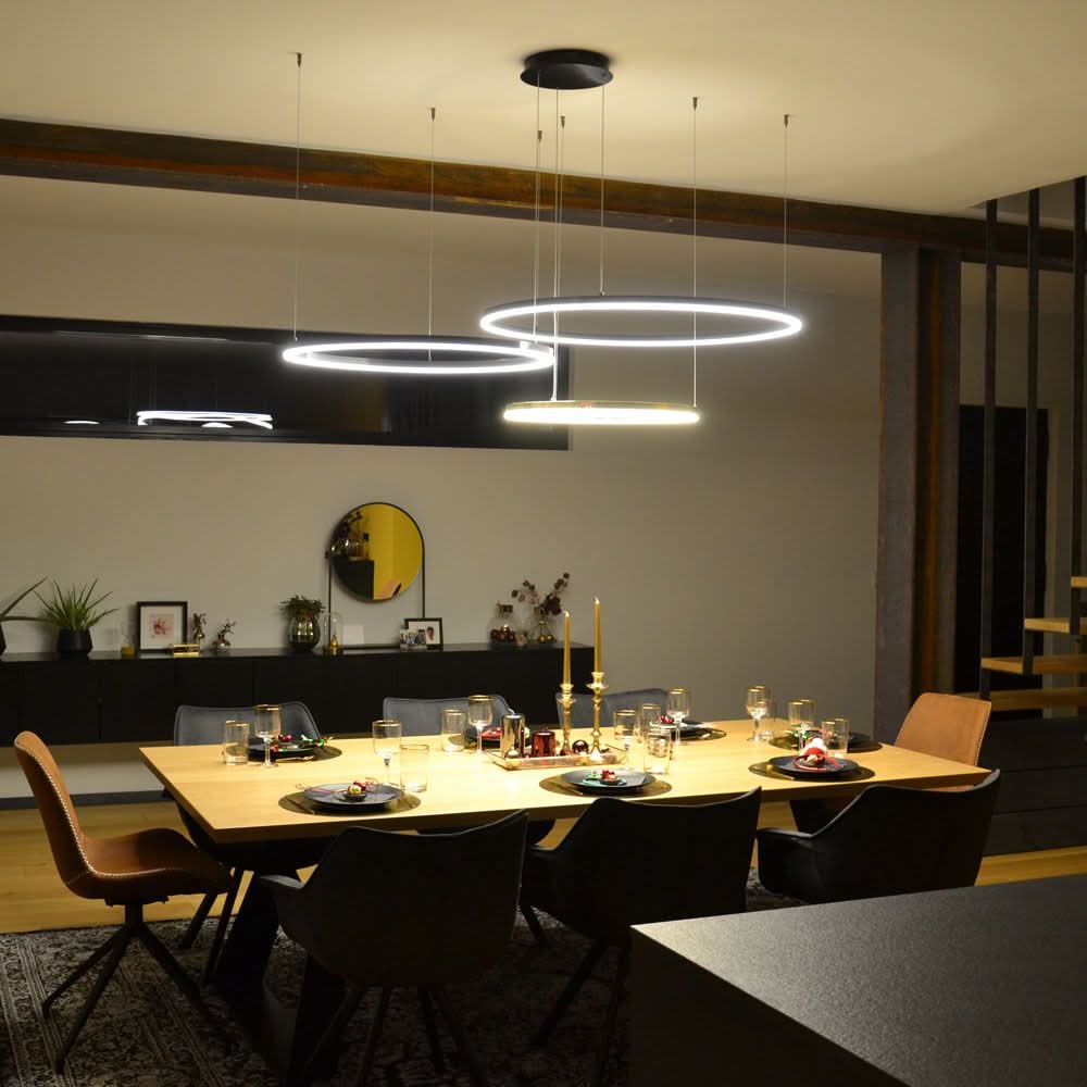 Lampa wisząca pierścieniowa LED s.luce Ø 120 cm