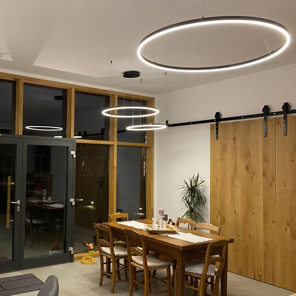Lampa wisząca pierścieniowa LED s.luce Ø 150 cm