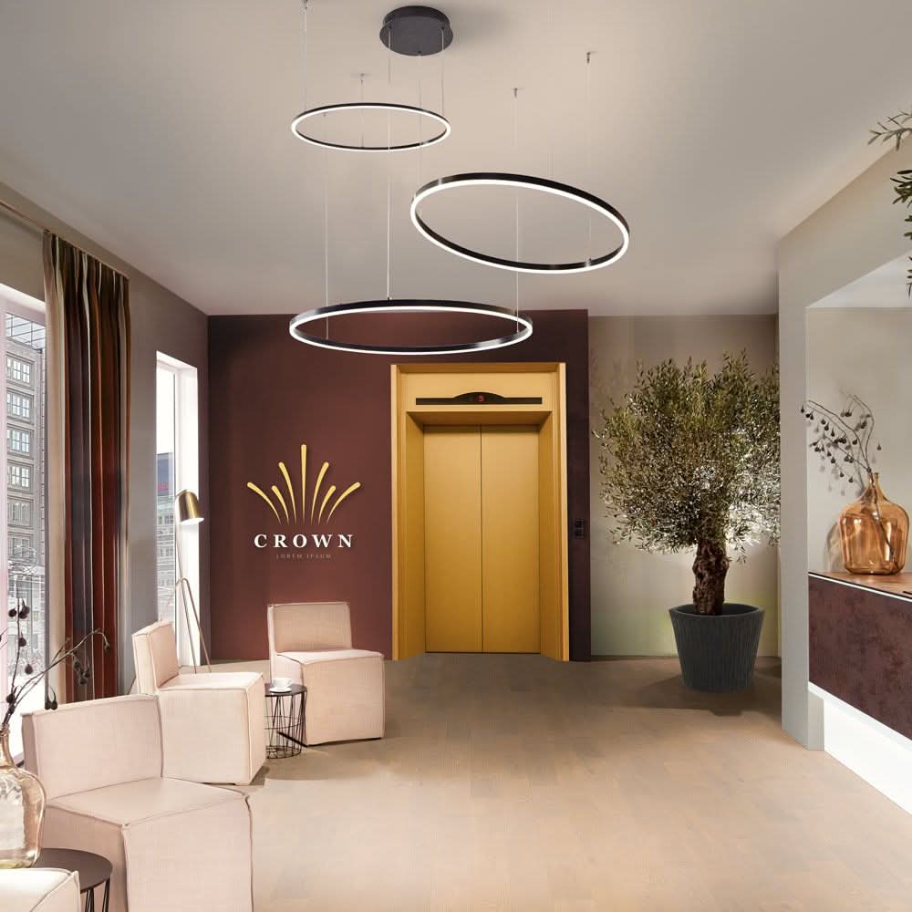 Lampa wisząca pierścieniowa LED s.luce Ø 150 cm