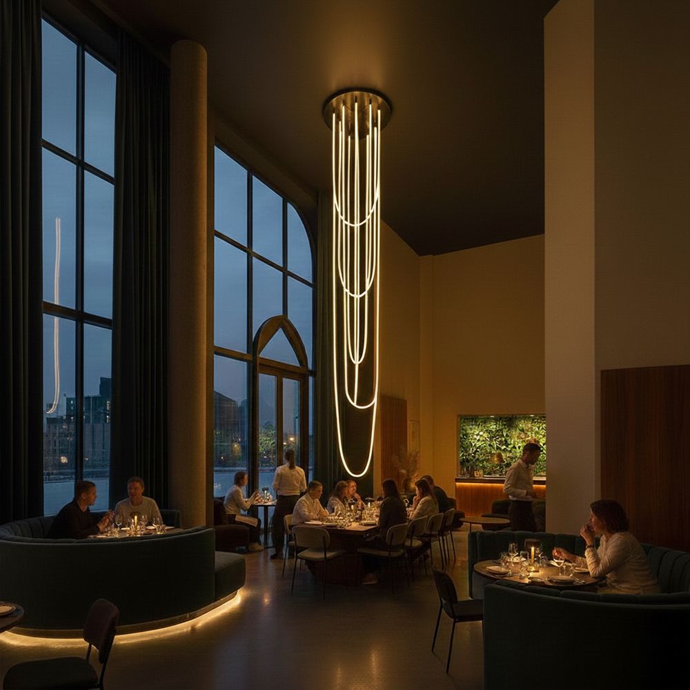 s.luce Arion organic LED gallery light XXL tuba ciepła biel