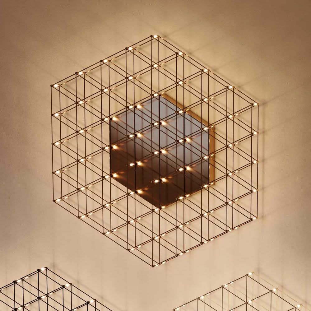 s.luce Atom kątowa lampa ścienna i sufitowa z efektem LED