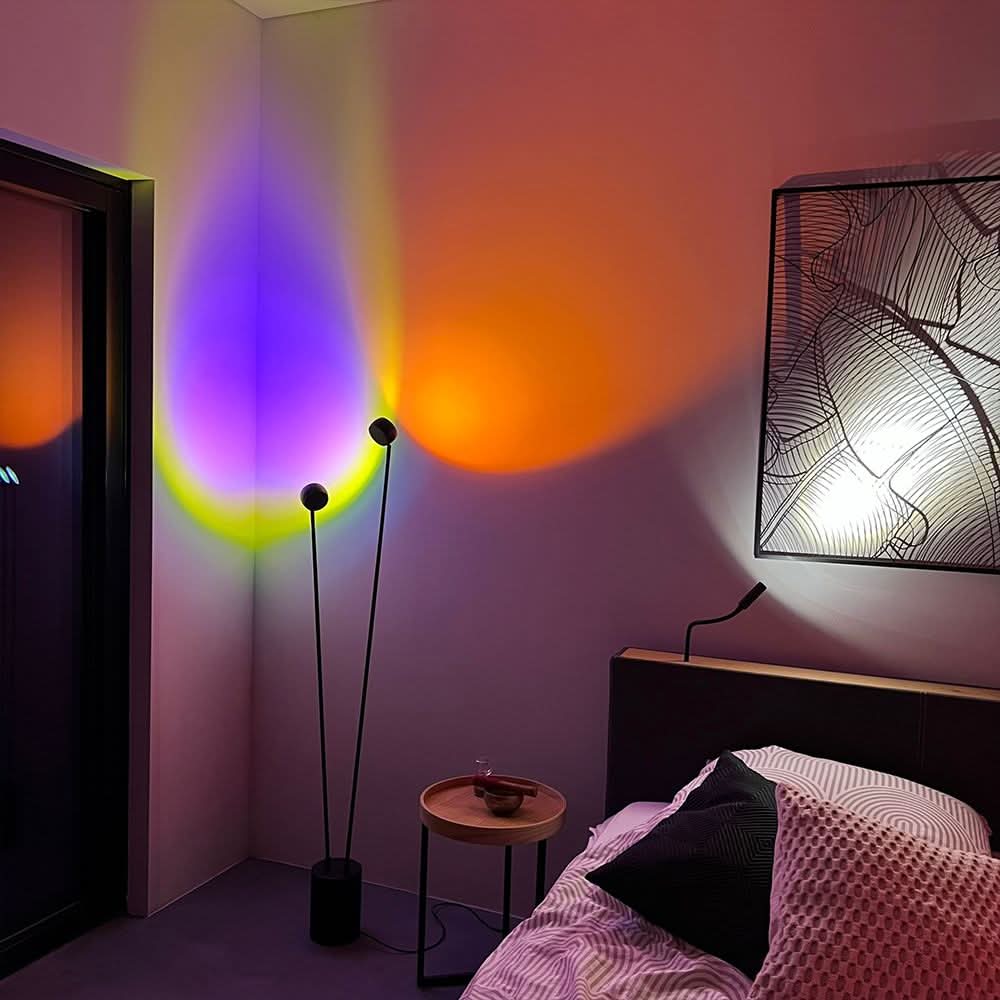 s.luce Beam LED lampa podłogowa 2-światło 145cm ściemniacz dotykowy