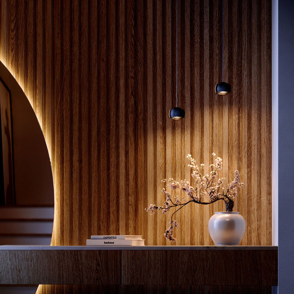 s.luce Beam LED lampa wisząca Ø 8cm