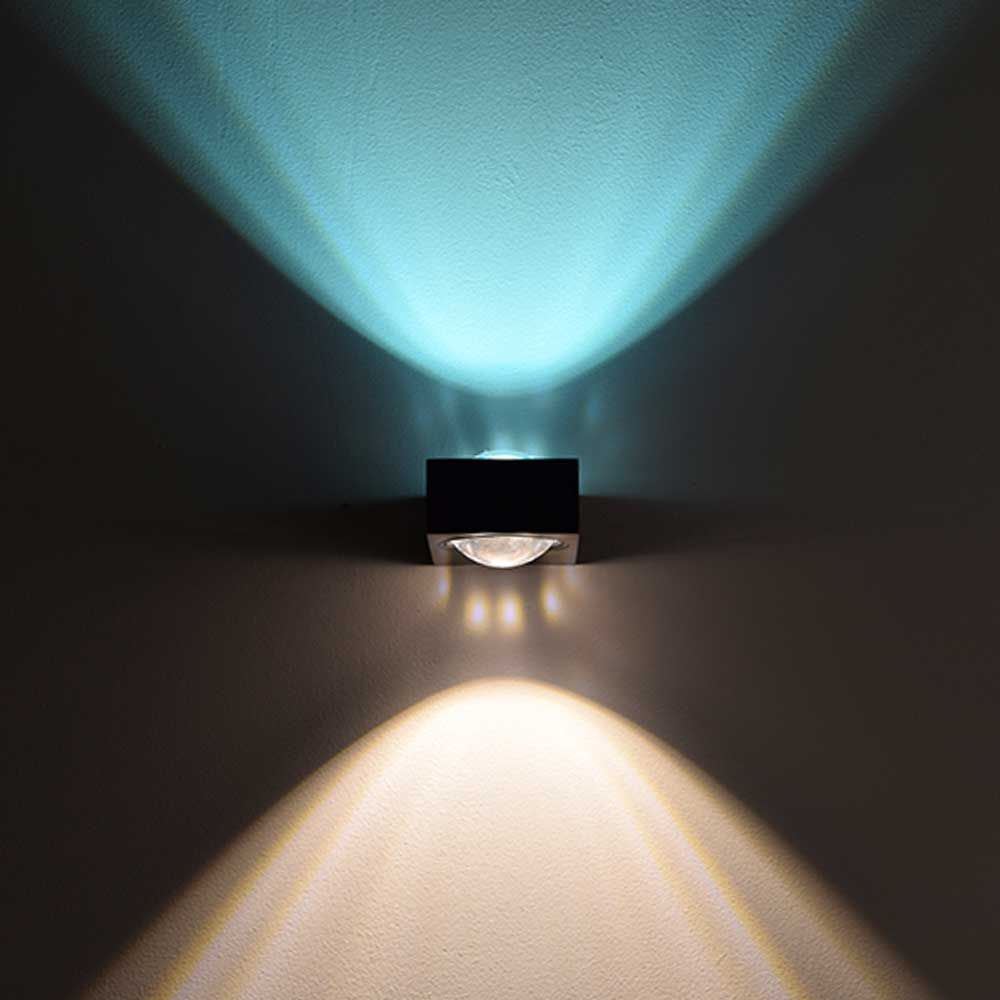 s.luce Beam X nowoczesna lampa ścienna kątowa góra-dół