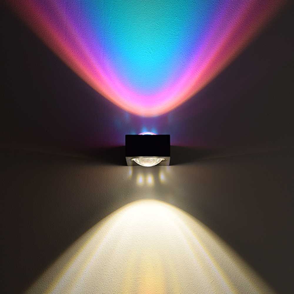s.luce Beam X nowoczesna lampa ścienna kątowa góra-dół