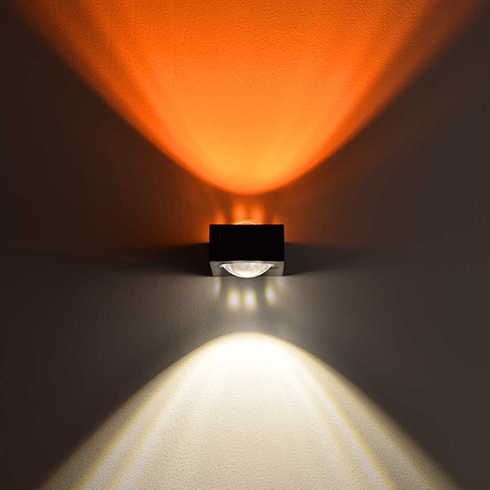 s.luce Beam X nowoczesna lampa ścienna kątowa góra-dół