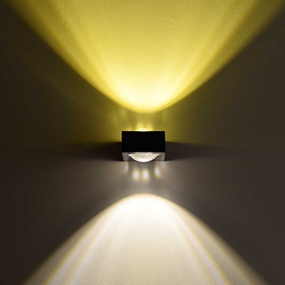 s.luce Beam X nowoczesna lampa ścienna kątowa góra-dół