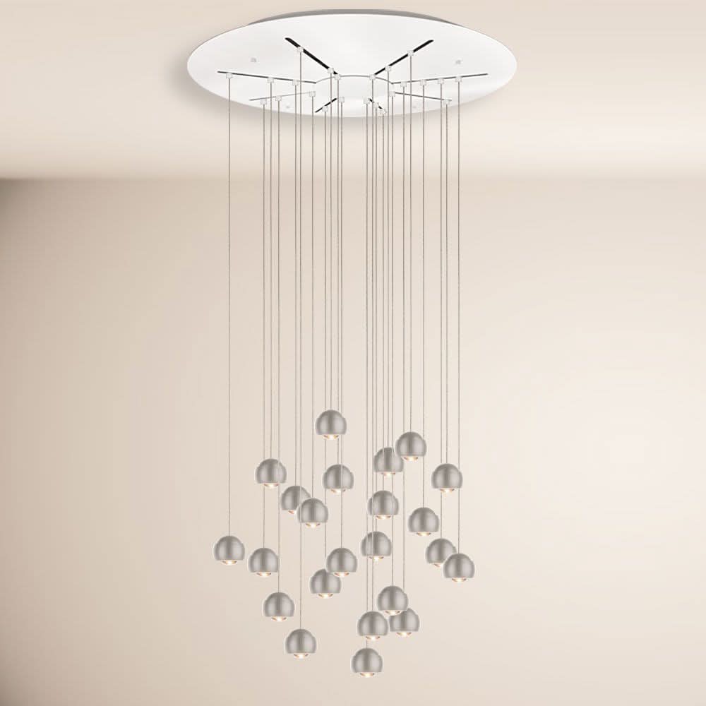 s.luce Beam XL LED Gallery Light Lampa wisząca z 16 lub 24 źródłami światła