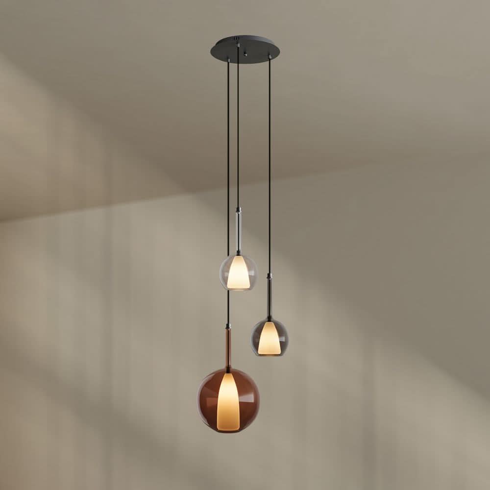 s.luce Belluna gallery light 3-światłowy baldachim Ø 40 cm