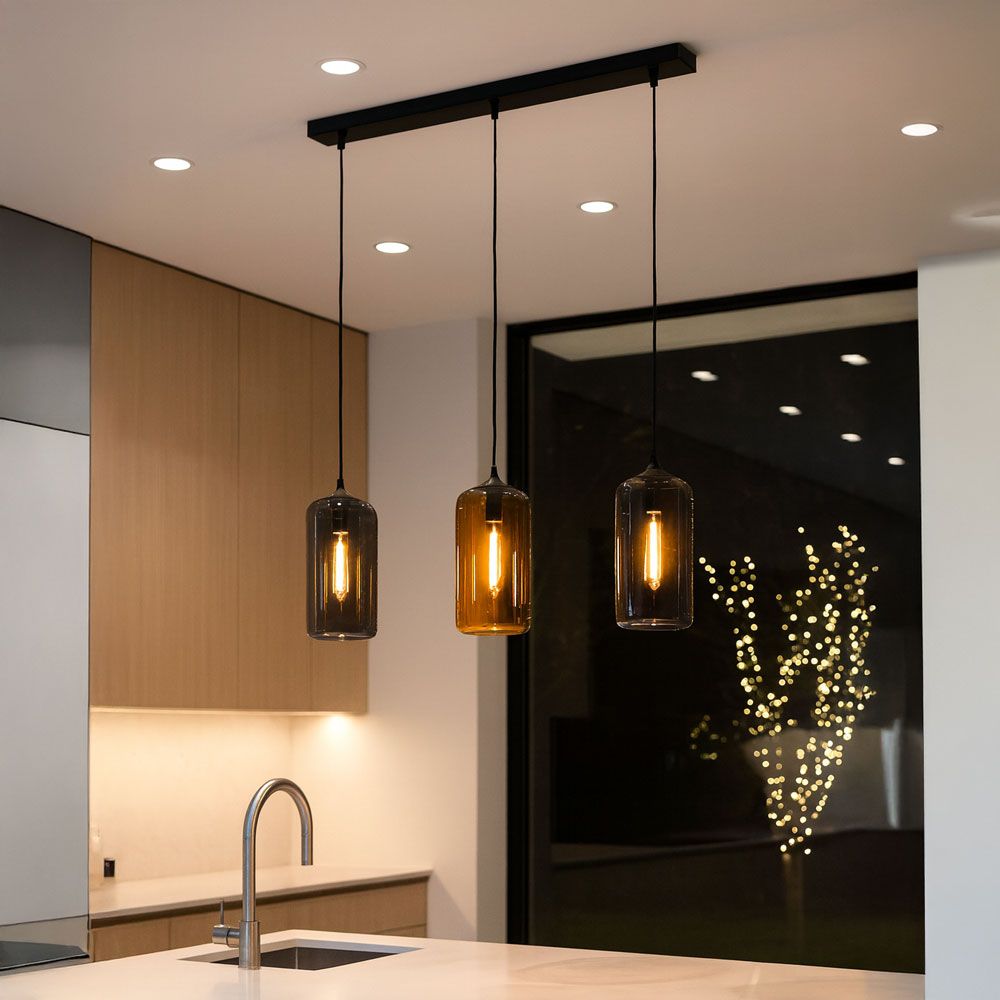 s.luce Cruet gallery lampa wisząca szklana bardzo długa 5m