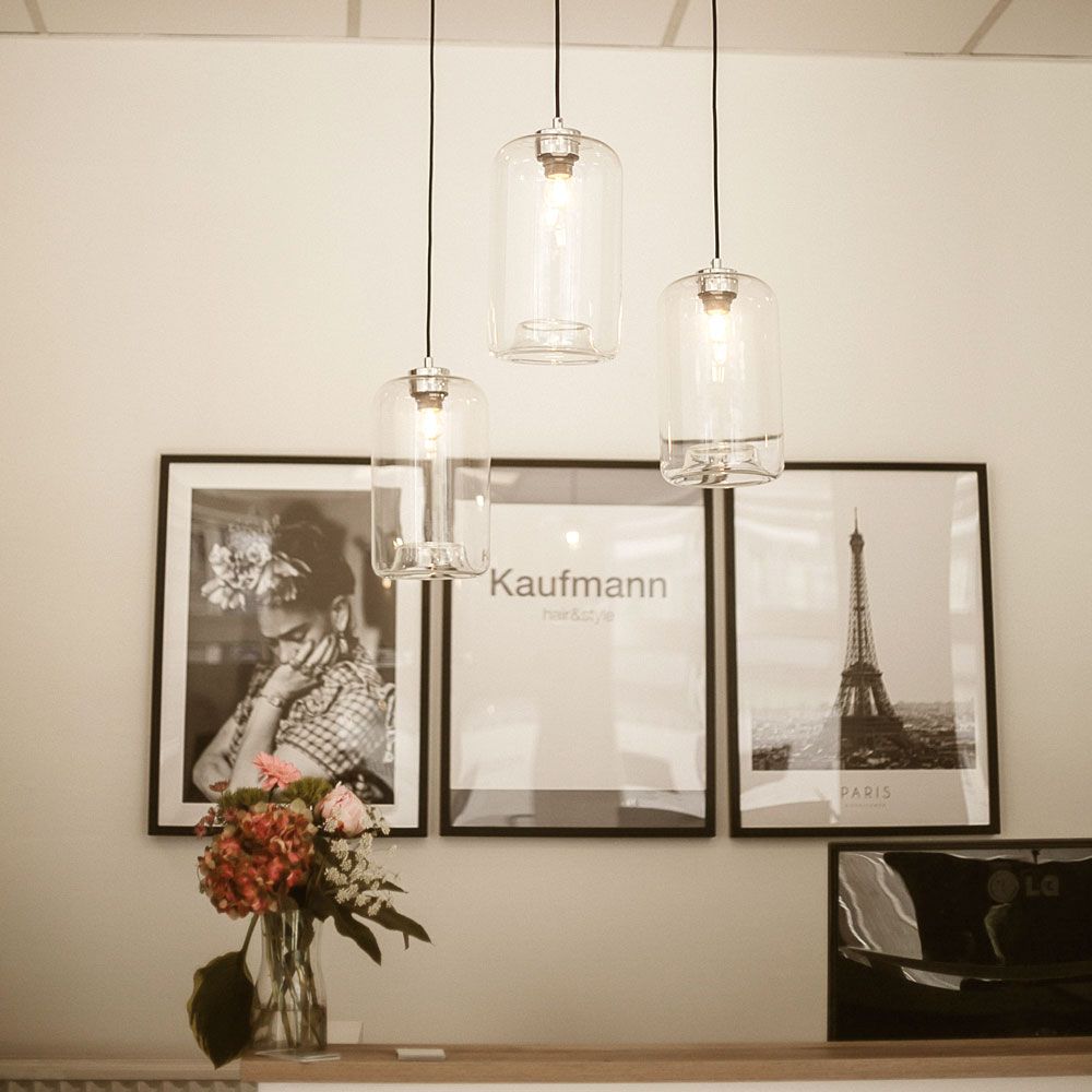 s.luce Cruet szklana lampa wisząca Up & Low