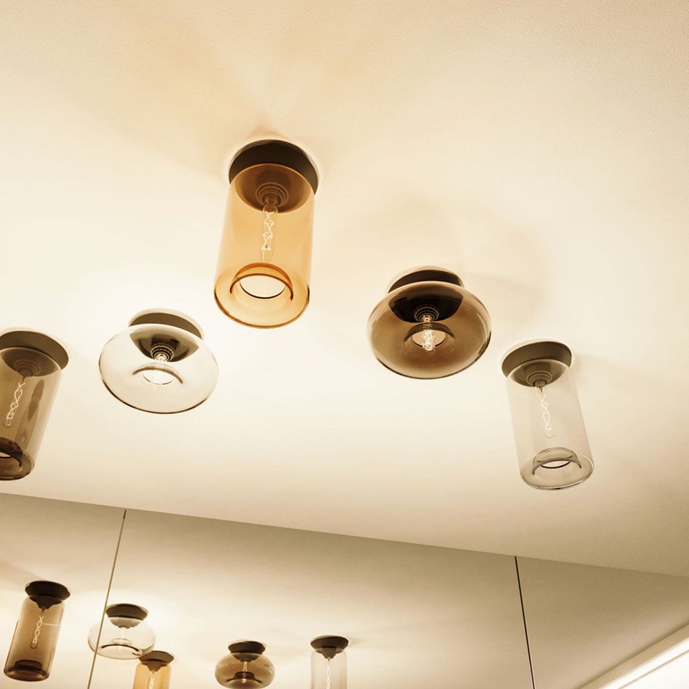 s.luce Cruet szklana lampa ścienna i sufitowa Up & Low