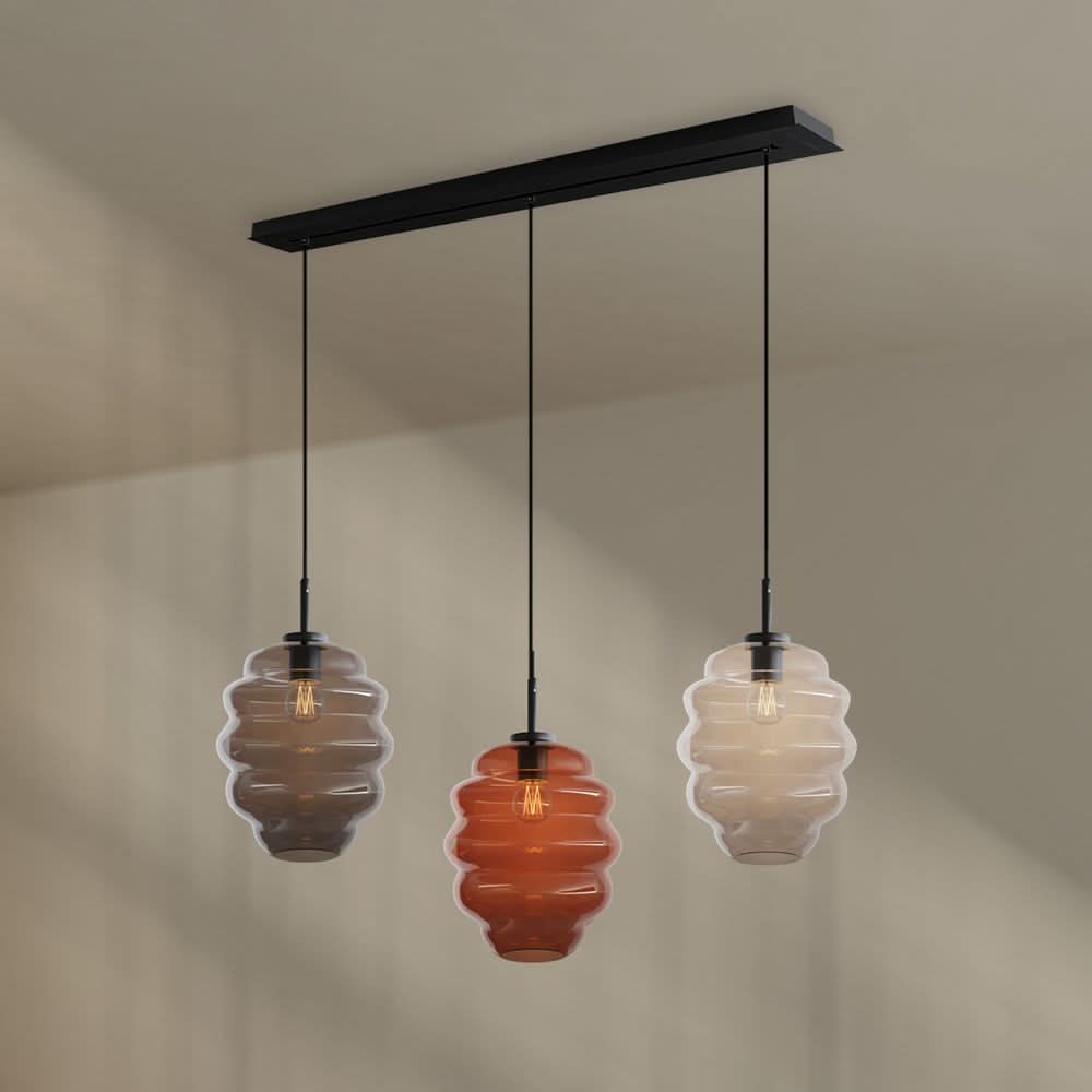 s.luce Echos lampa wisząca do jadalni 3-światło 120cm Ø 25cm