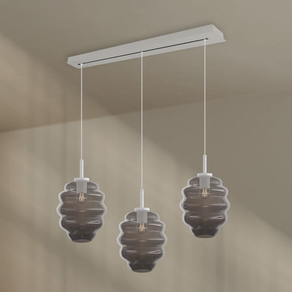 s.luce Echos lampa wisząca do jadalni 3-światło 120cm Ø 25cm