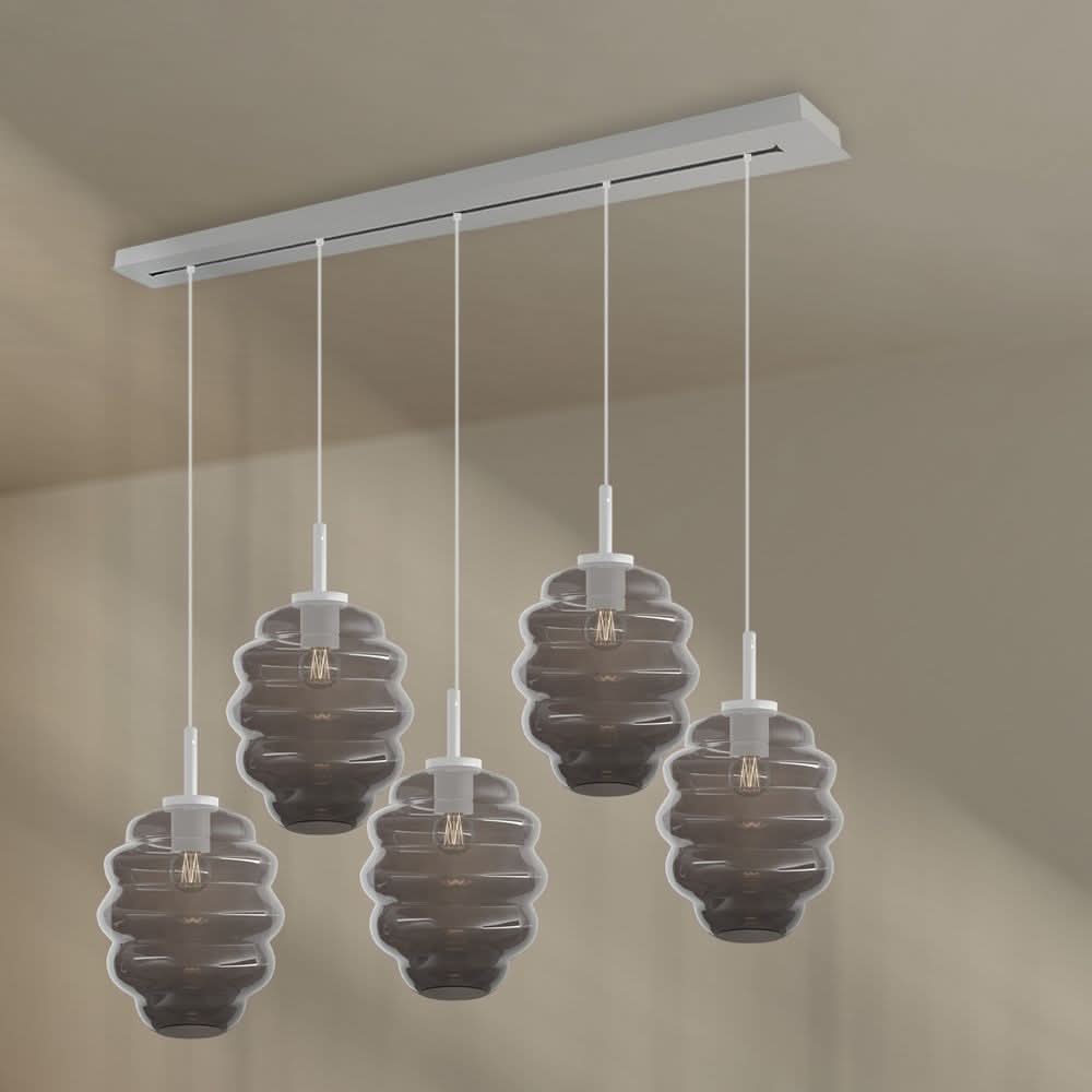 s.luce Echos lampa stołowa 5-płomienna 160cm czasza Ø 25cm