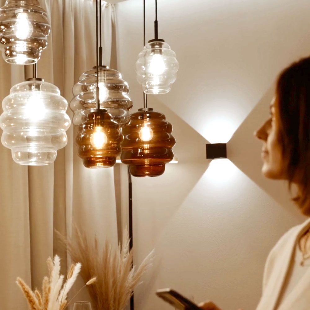 s.luce Echos lampa stołowa 5-płomienna 160cm czasza Ø 18cm