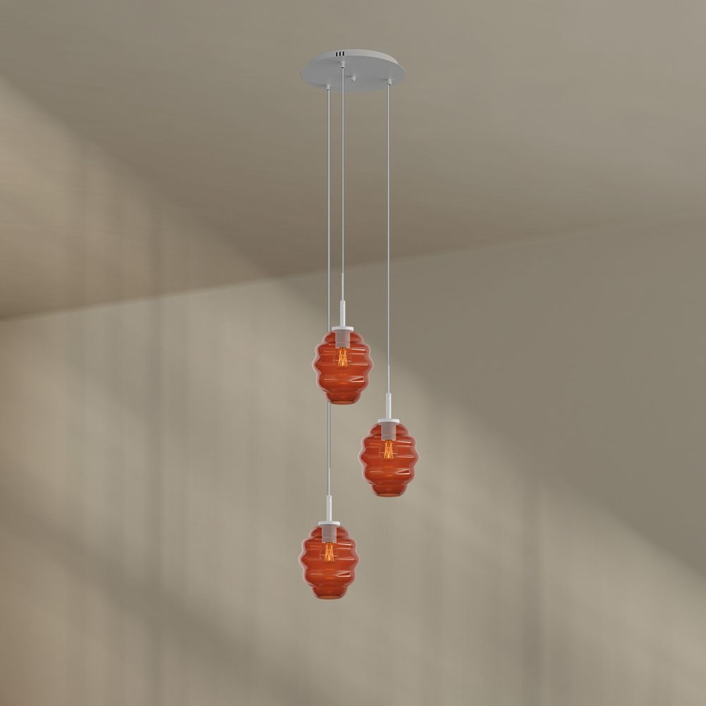 s.luce Echos gallery light 3-light Ø 40cm czasza, Ø 18cm