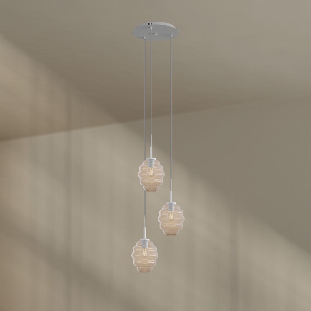 s.luce Echos gallery light 3-light Ø 40cm czasza, Ø 18cm