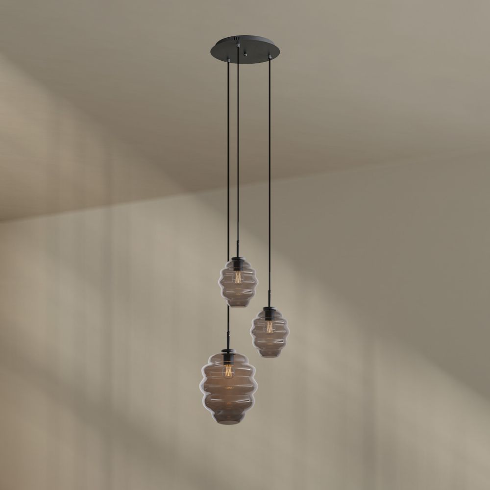 s.luce Echos gallery light 3-light Ø 40cm szkło czaszy: Ø 18/25cm