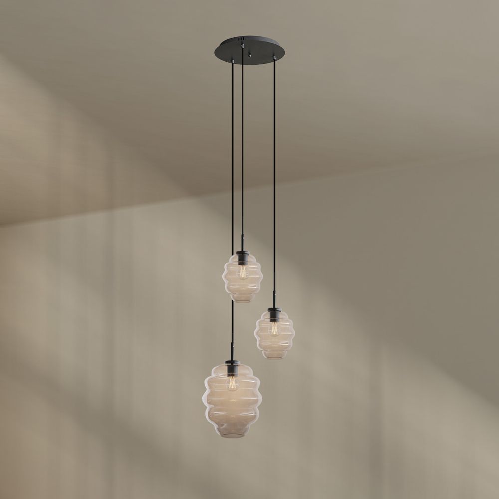 s.luce Echos gallery light 3-light Ø 40cm szkło czaszy: Ø 18/25cm