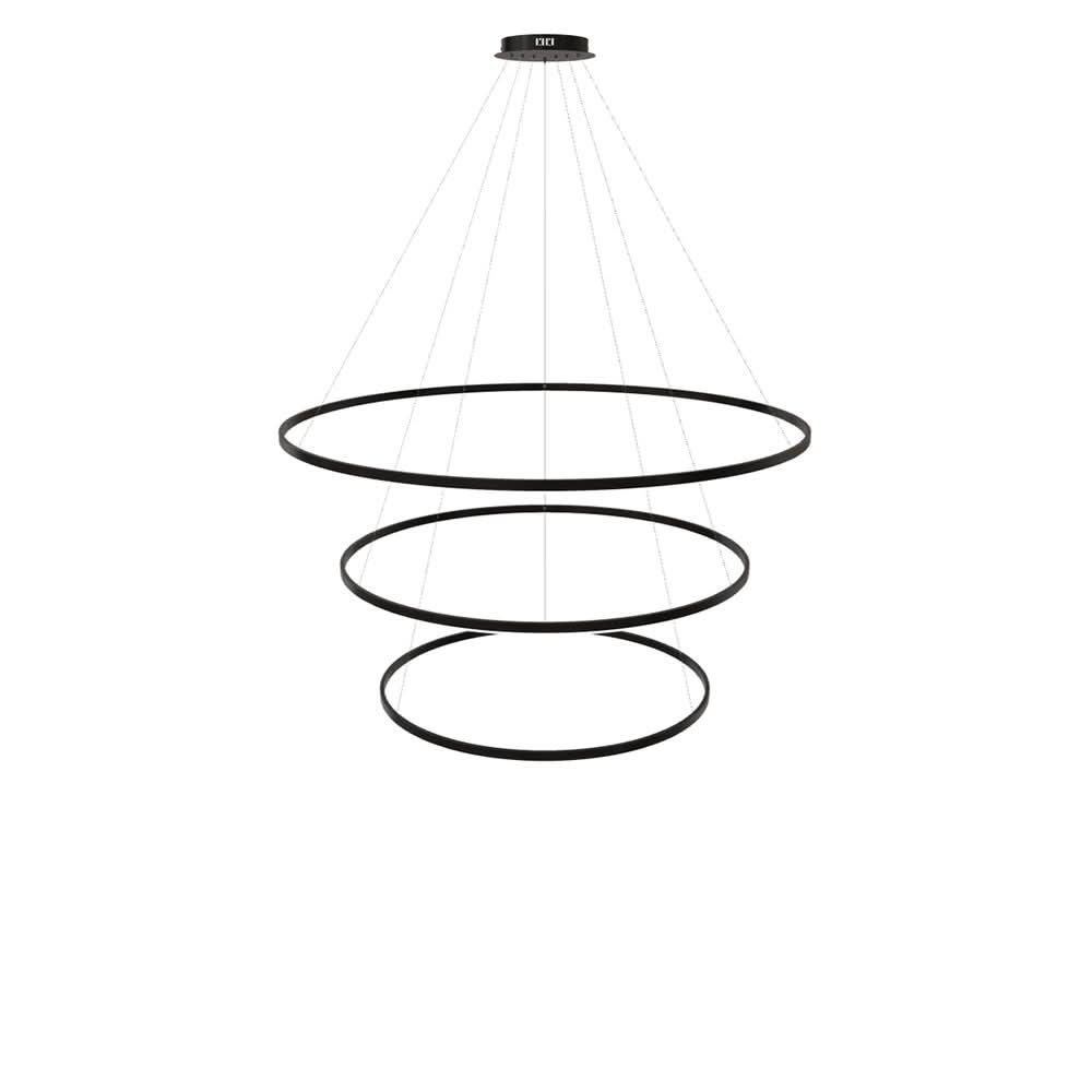 s.luce LED lampa wisząca pierścieniowa 3-światłowa centryczna