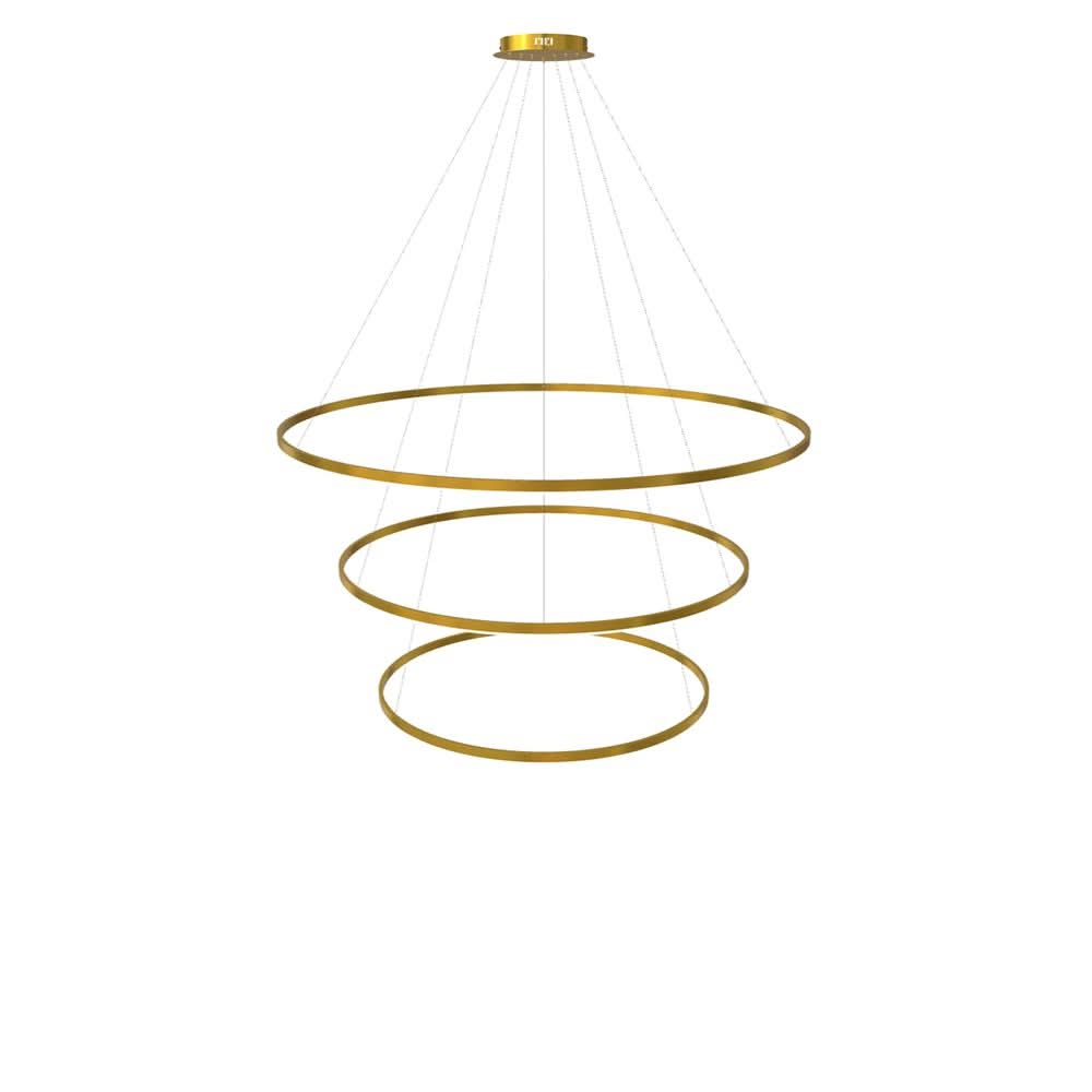 s.luce LED lampa wisząca pierścieniowa 3-światłowa centryczna