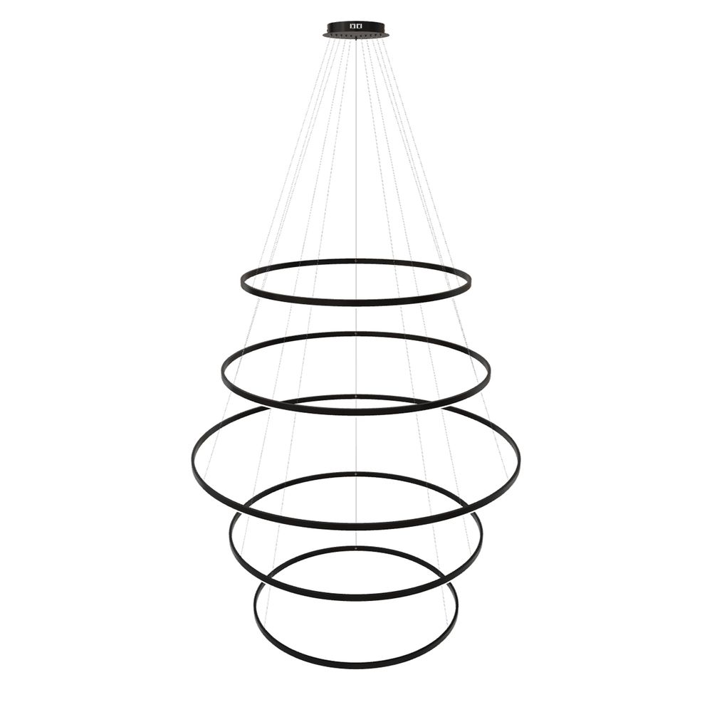 s.luce LED lampa wisząca pierścieniowa 5-płomienna centryczna